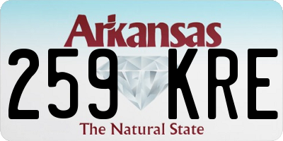 AR license plate 259KRE