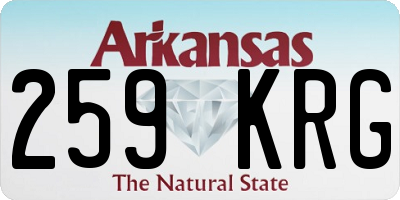 AR license plate 259KRG