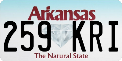 AR license plate 259KRI