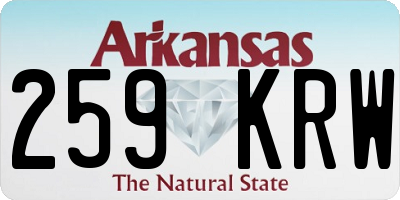 AR license plate 259KRW