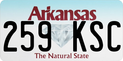 AR license plate 259KSC