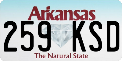 AR license plate 259KSD