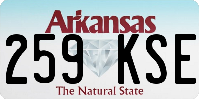 AR license plate 259KSE