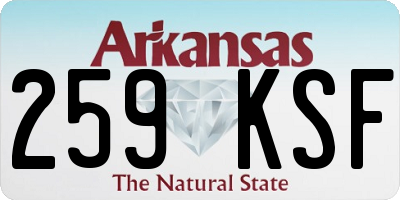AR license plate 259KSF