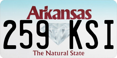 AR license plate 259KSI