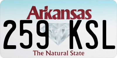 AR license plate 259KSL