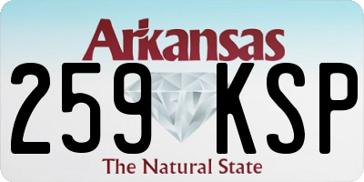 AR license plate 259KSP