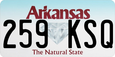 AR license plate 259KSQ