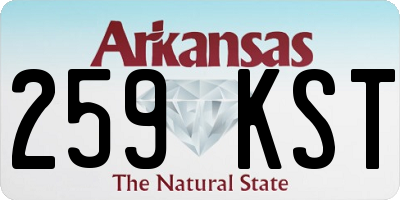 AR license plate 259KST