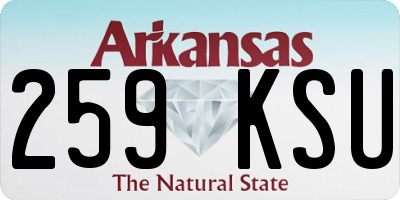 AR license plate 259KSU