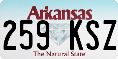 AR license plate 259KSZ