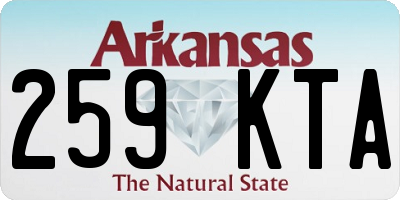AR license plate 259KTA