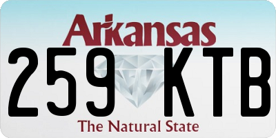 AR license plate 259KTB