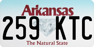 AR license plate 259KTC