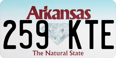 AR license plate 259KTE
