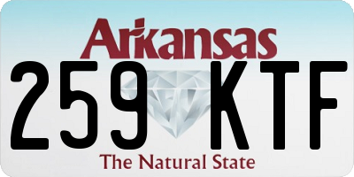 AR license plate 259KTF