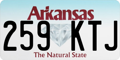 AR license plate 259KTJ