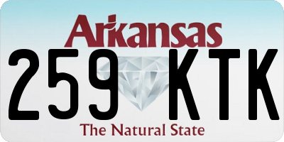 AR license plate 259KTK