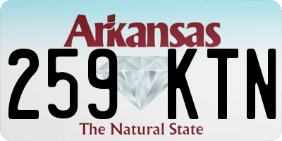 AR license plate 259KTN