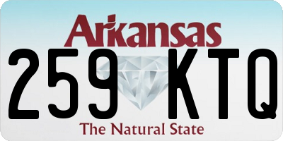 AR license plate 259KTQ
