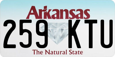 AR license plate 259KTU