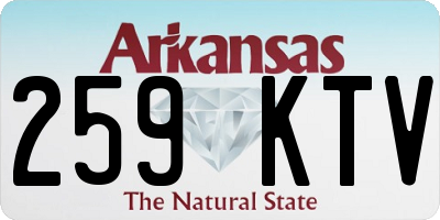 AR license plate 259KTV