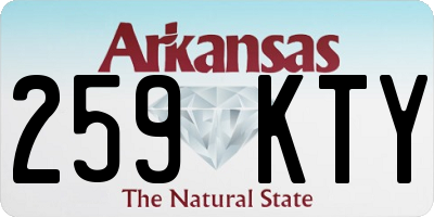 AR license plate 259KTY