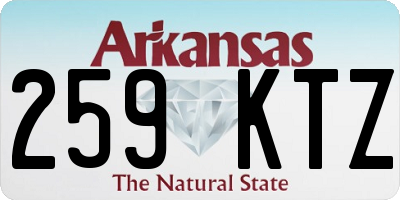 AR license plate 259KTZ