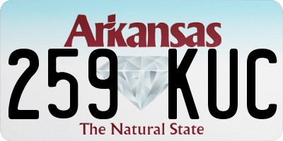 AR license plate 259KUC