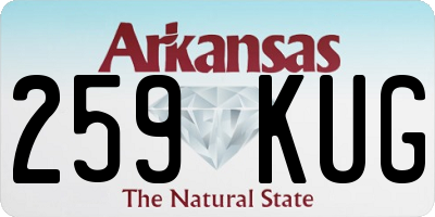 AR license plate 259KUG