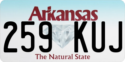 AR license plate 259KUJ
