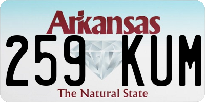 AR license plate 259KUM