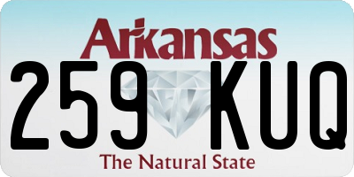 AR license plate 259KUQ
