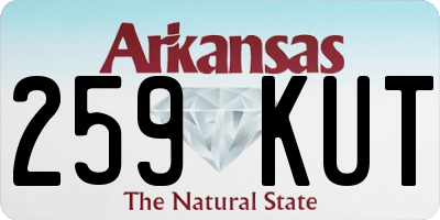 AR license plate 259KUT