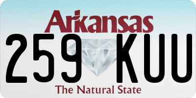 AR license plate 259KUU