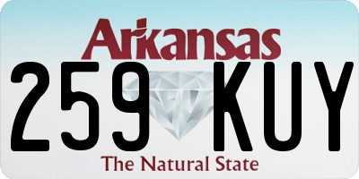 AR license plate 259KUY