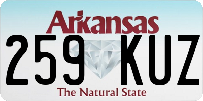 AR license plate 259KUZ