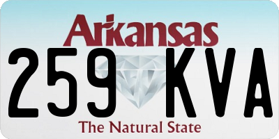AR license plate 259KVA