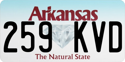 AR license plate 259KVD