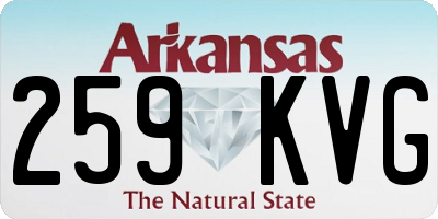 AR license plate 259KVG