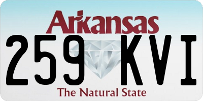 AR license plate 259KVI