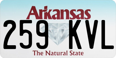 AR license plate 259KVL
