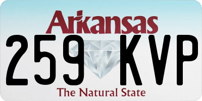AR license plate 259KVP