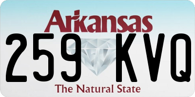 AR license plate 259KVQ