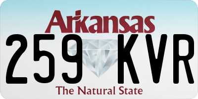 AR license plate 259KVR