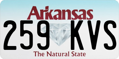 AR license plate 259KVS