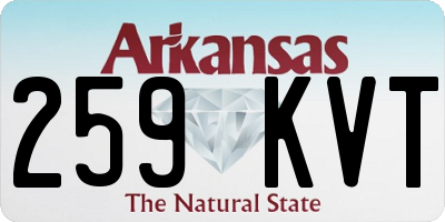 AR license plate 259KVT