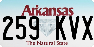 AR license plate 259KVX