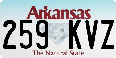 AR license plate 259KVZ