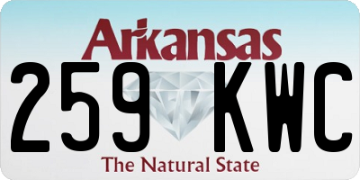 AR license plate 259KWC